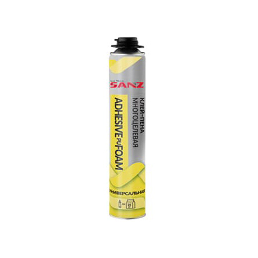 Клей-пена SANZ ADHESIVE PU FOAM многоцелевая Клей-пена SANZ ADHESIVE PU FOAM многоцелевая